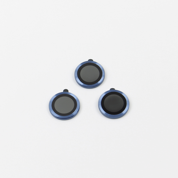 Set med linsskyddsglas för iPhone 17 Pro Max mörkblå