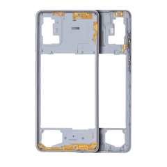 Mellanramshölje för Samsung Galaxy A71 (A715 / 2020) (Eftermarknad Plus) (Prism Crush Silver) silver