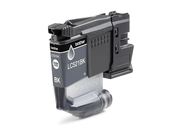 Brother LC521BK svart 500 sidor bläck svart