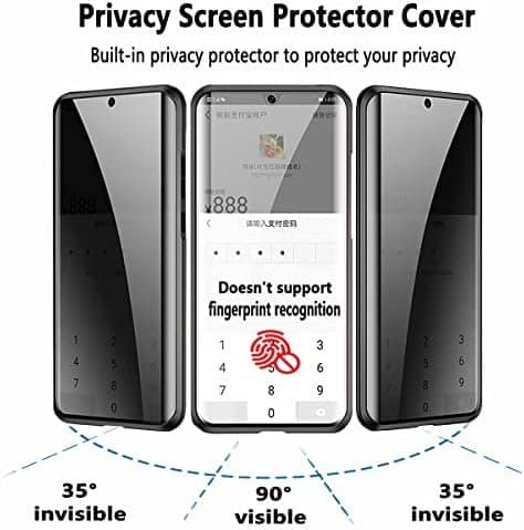 Privacy doubelfodral för Samsung S24 svart
