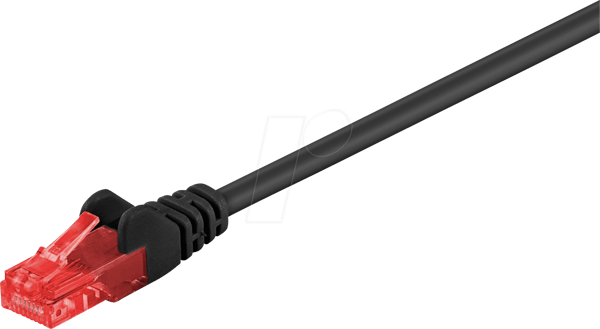 Goobay CAT 6 U/UTP CCA 3m Black svart