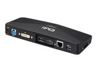 Club 3D CSV-3103D 9-in-one USB 3.2 Gen1 Dockingstation svart