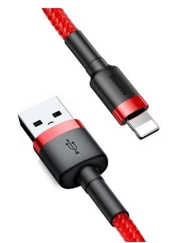 2 st 3 m Baseus cabel iphone röd