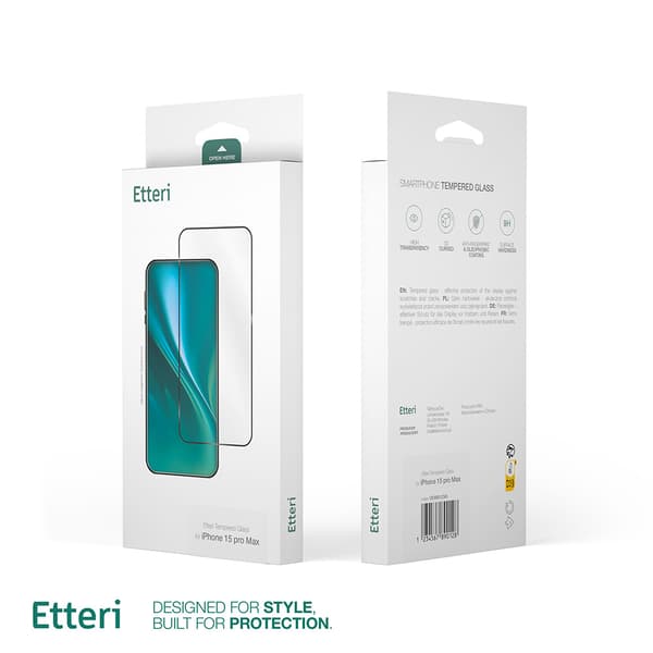 Etteri härdat glas 9D för iPhone 16 Plus 6,7\"
