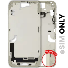 Mellanstomme med smådelar för iPhone 15 Plus (amerikansk version) (begagnad OEM-dragning: klass B) (gul) gul