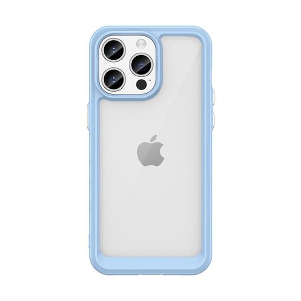 Baksilikon fodral för iPhone 15 Plus – Blå blå