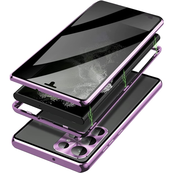 sekretess doubelfodral för Samsung S23 plus silver silver