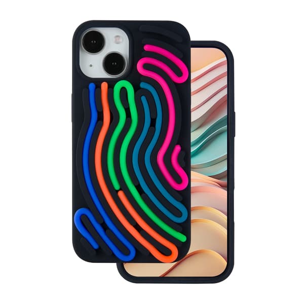 DIY Snake-skal för iPhone 12 / 12 Pro 6,1\" svart