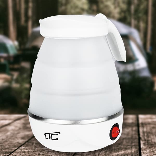 Vikbar silikon mini resekokare vit 220-240V / 50Hz 0,6L LTC vit