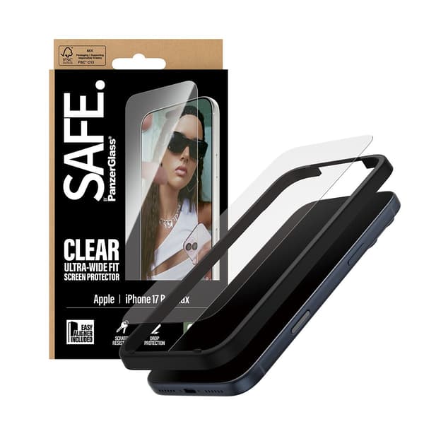 SAFE. by PanzerGlass Apple iPhone 17 Pro Max | Ultra-Wide Fit