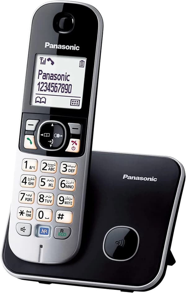Panasonic KX-TG6811 trådlös telefon Ingen nummervisning Sölv