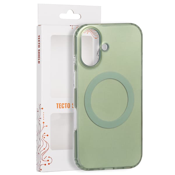 Tecto Shield Mistiq Mag skal för iPhone 16 oliv