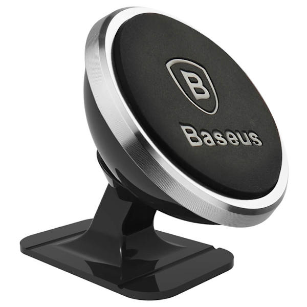 Bilhållare för Bil med Magnet - Baseus, Silver, Dashboard