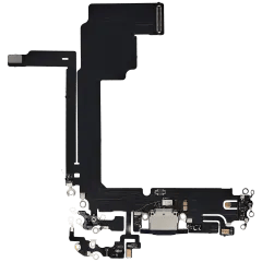 Laddningsport Flexkabel för iPhone 15 Pro Max (Eftermarknad Plus) (Blå Titan)