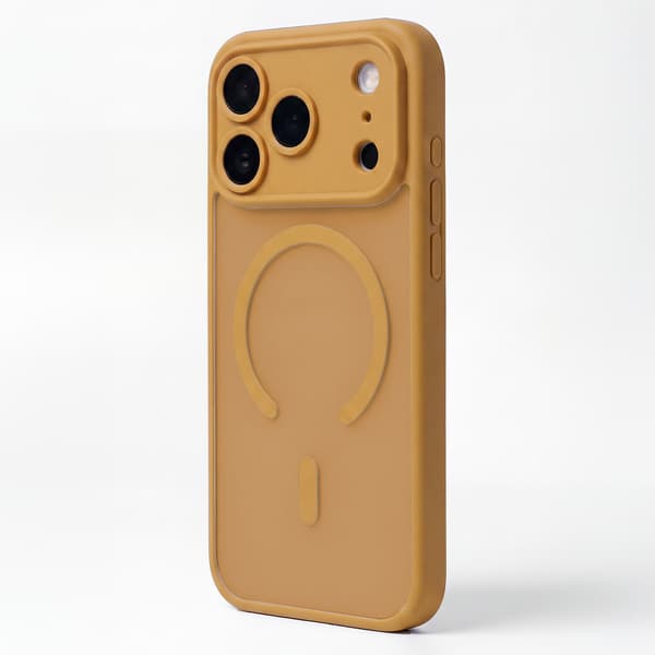 Mag Matt-fodral för iPhone 17 Pro Max 6,9\" / 18 Pro Max 6,9\" brun precisionshål