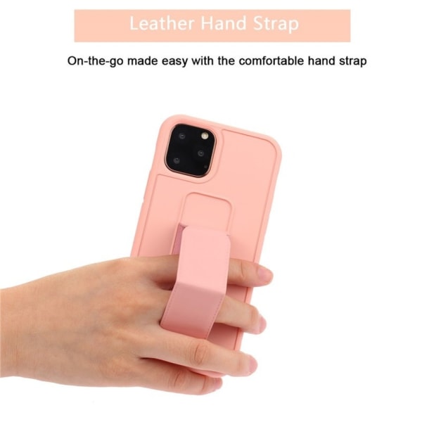 Handrem Metall stativfodral för iphone 13 mini rosa rosa