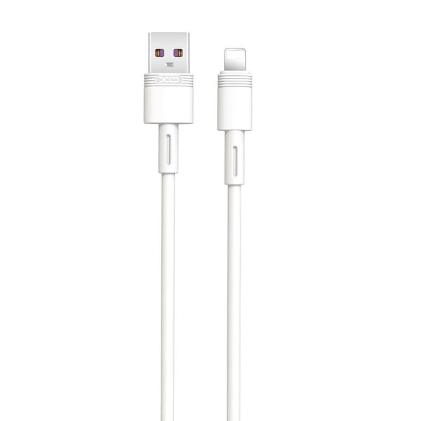 XO kabel NB-Q166 USB - Lightning 1,0 m 5A vit vit