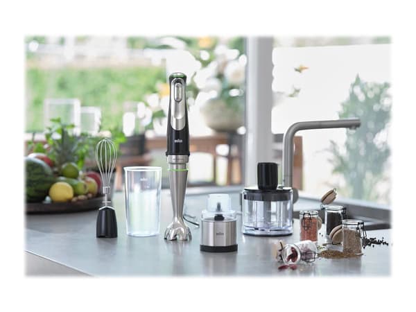 Braun Multiquick 9 MQ 9138XI Stavblender Premium svart/börstet rustfrit stål