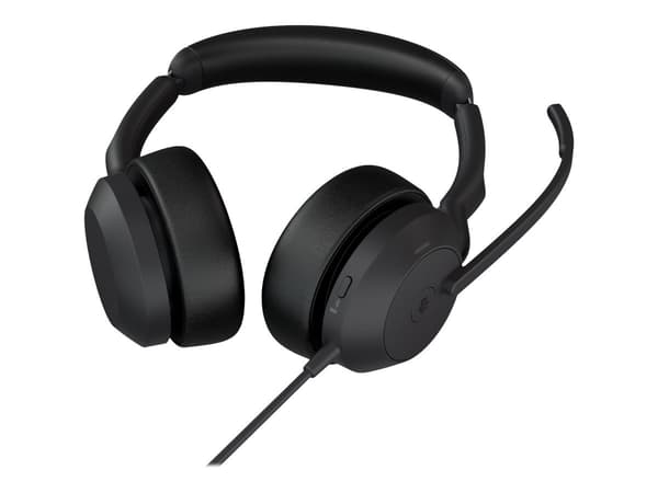 Jabra Evolve2 50 MS Stereo Kablet hörlurar svart svart