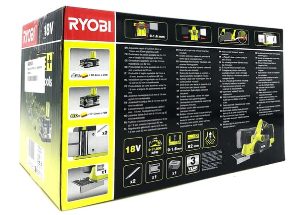 Ryobi R18PL-0 Hövl 18V Batteri och lader Icke inkluderet