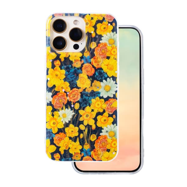 Glow Glam-fodral till iPhone 16 Pro 6,3\" orange