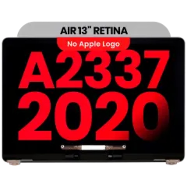 Komplett LCD-skärmmontering för MacBook Air 13\" A2337 (2020) (Eftermarknad Plus) (Rymdgrå)