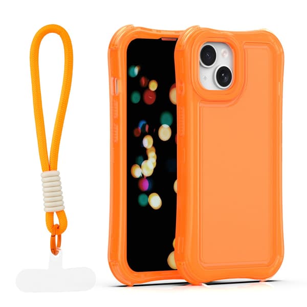 Safepop skal med rem för iPhone 14 orange orange