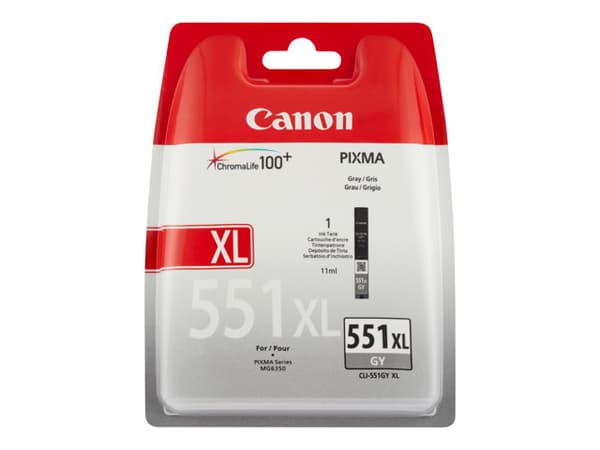 Canon CLI 551GY XL Grå 275 sidor bläckbehållare 6447B001