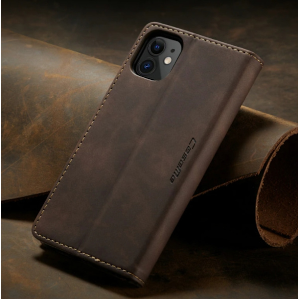 Läderfodral till iPhone 13mini|mörkbrun mörkbrun