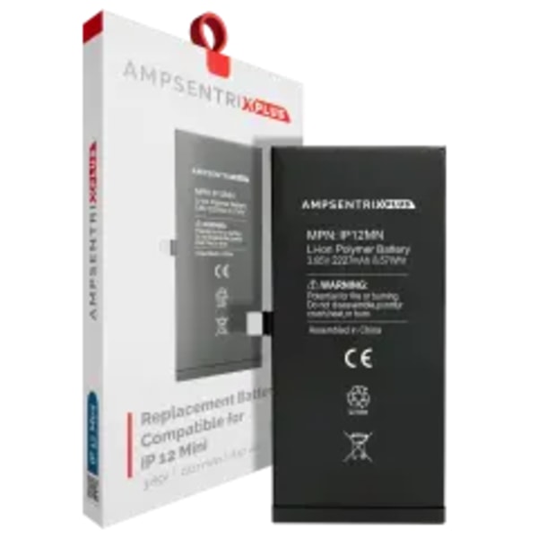 Ersättningsbatteri för iPhone 12 Mini (AmpSentrix Plus)