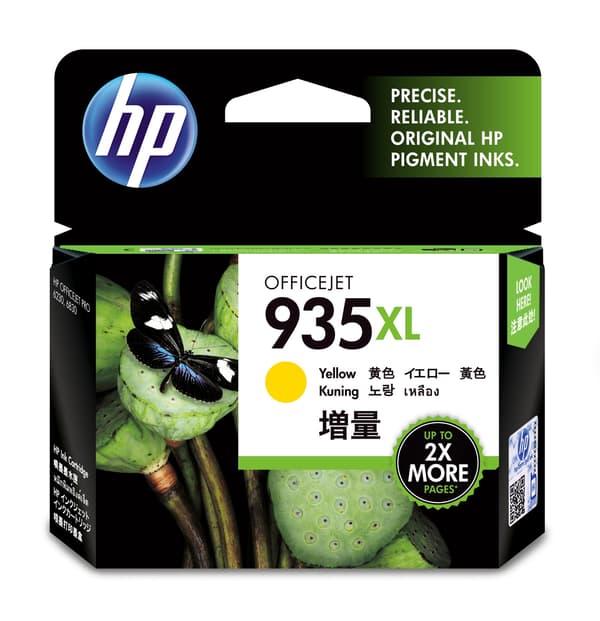 HP 935XL Gul 825 sidor bläck C2P26AE
