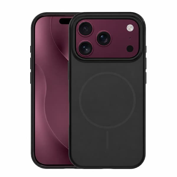 Silikon tunt Mag-skal för iPhone 17 Pro Max / 18 Pro Max svart svart