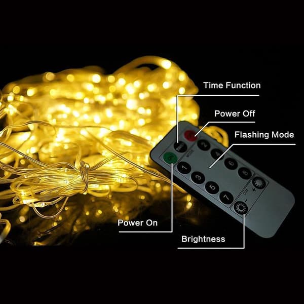 LED-GARDIN (100 LED-LAMPOR) 3Mx1M UTAN HÄNGE VARMVIT