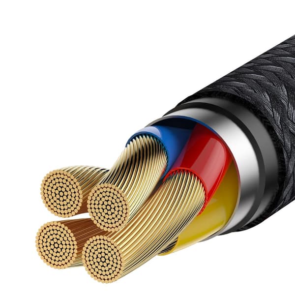 Baseus kabel Cafule HW QC USB - USB-C 1,0 m grå-svart 40W svart