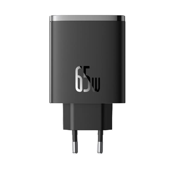 Baseus väggladdare Cube Pro PD 65W 2x USB-C 1x USB svart