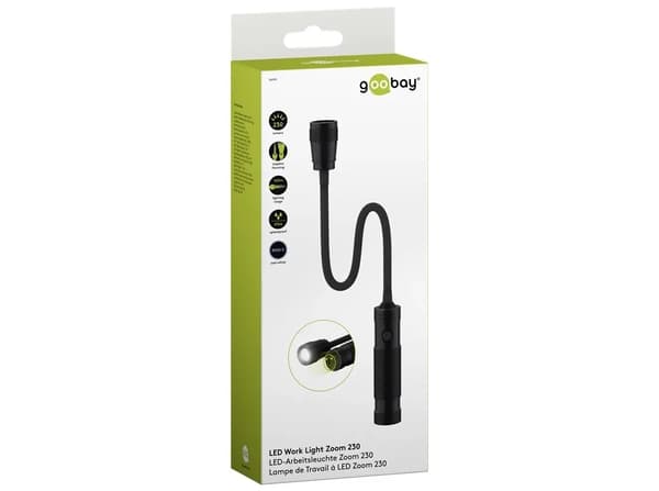 goobay Zoom 230 LED Arbejdslampe 230lm svart