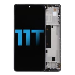 LCD-enhet med ram för Xiaomi 11T (Eftermarknad: Incell) (Meteorite Gray)