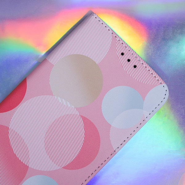Smart trendigt färgat fodral för Samsung Galaxy S23 Pastel Circular