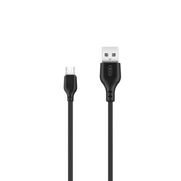 XO kabel NB103 USB - microUSB 1,0 m 2,1A svart svart