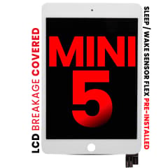 LCD-enhet med digitizer för iPad Mini 5 (Eftermarknad Pro: XO7) (Vit)