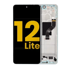 OLED-enhet med ram för Xiaomi 12 Lite (renoverad) (ljusgrön) grön