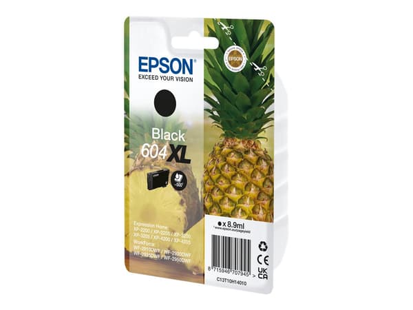 Epson 604XL Singlepack svart 500 sidor bläck C13T10H14020