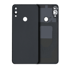 Baksida glas med kameralins för Xiaomi Redmi Note 7 (svart)