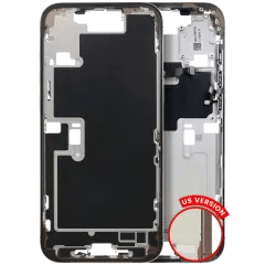 Mellanramshölje med smådelar för iPhone 16 Pro Max (amerikansk version) (begagnad OEM-dragning: klass B) (Desert Titanium)