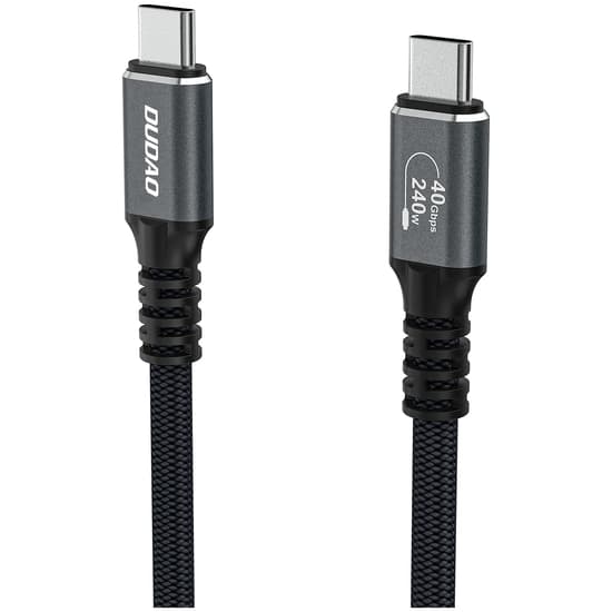 Dudao L26 USB4 1m svart/Grå svart