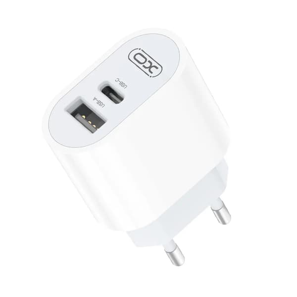 Dual-port laddare 1x USBA 1x USB-C