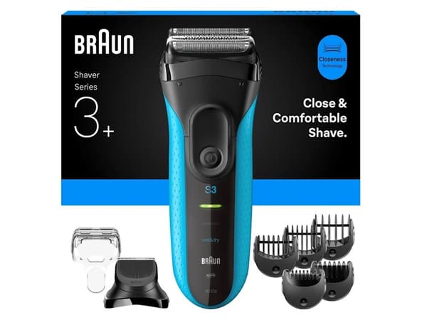 Braun Series 3+ 3010BT Barbermaskine Blå