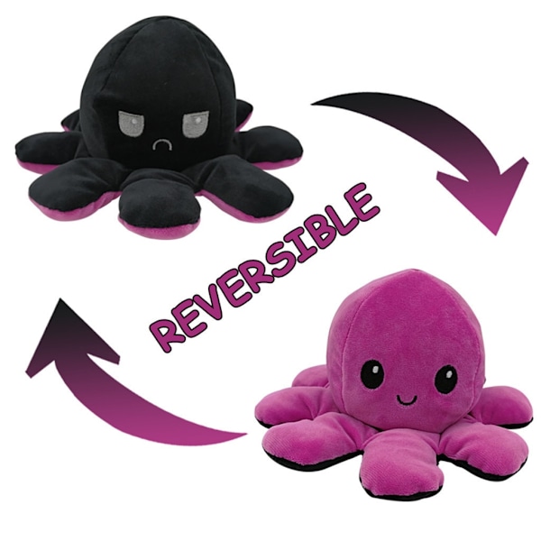 The Original Reversible Octopus Plushie rosa grön rosa