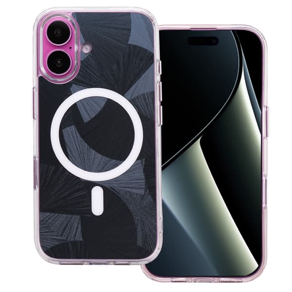 Flash Mag-fodral för iPhone 16 svart svart