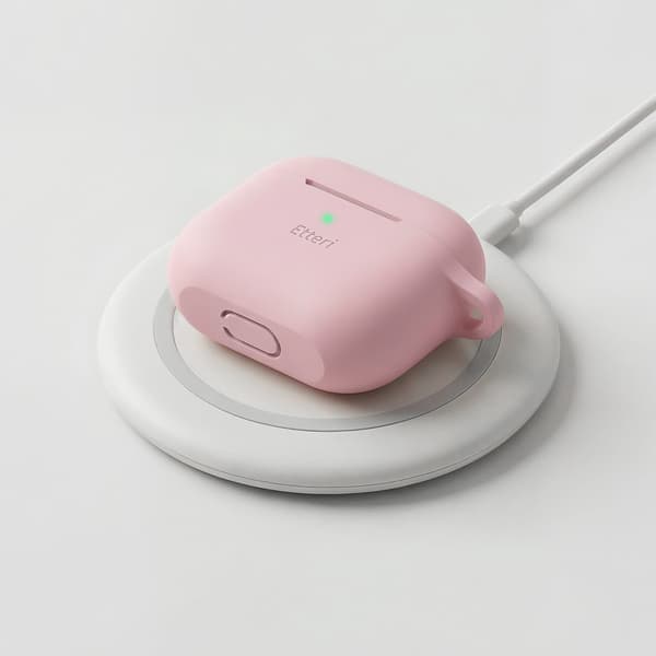 Etteri silikonfodral för AirPods 3 ljusrosa rosa